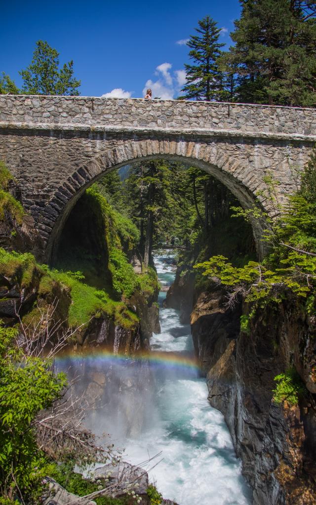 Le Pont d'Espagne au dessus de Cauterets