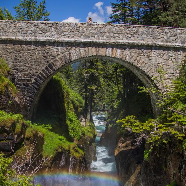 Le Pont d'Espagne au dessus de Cauterets