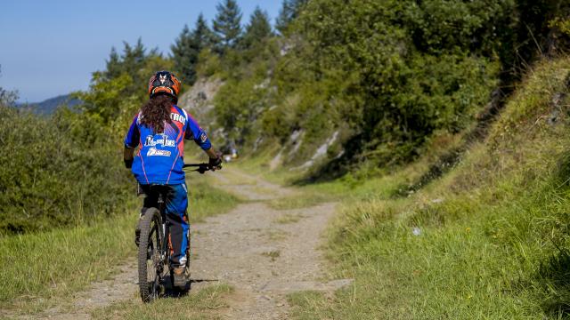 Descente en VTT vers Lourdes depuis le Pic du Jer