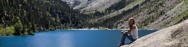 Lac De Gaube dans le secteur de Cauterets Pont d'Espagne