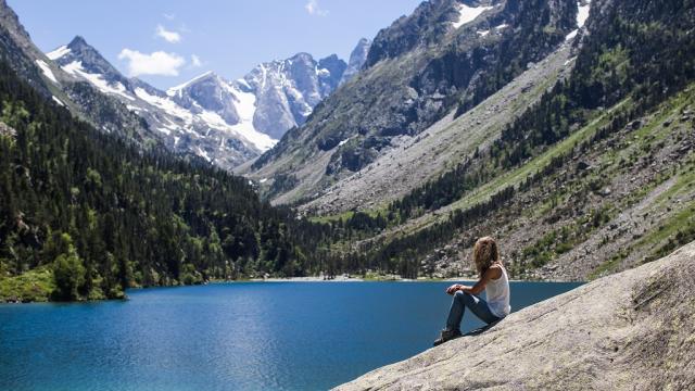 Lac De Gaube dans le secteur de Cauterets Pont d'Espagne