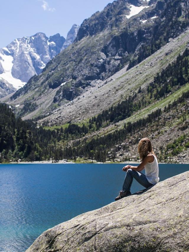 Lac De Gaube dans le secteur de Cauterets Pont d'Espagne