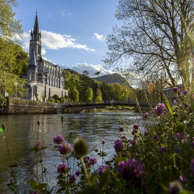 Berges du Gave de Pau au Sanctuaire ND de Lourdes