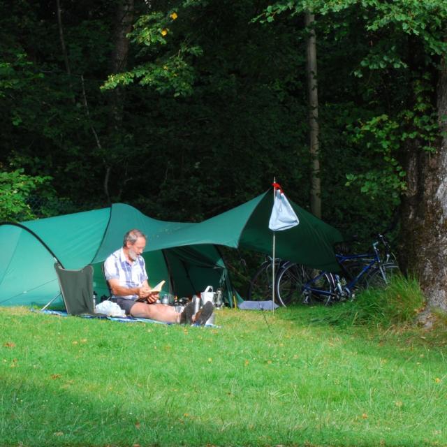 Campeur à Lourdes