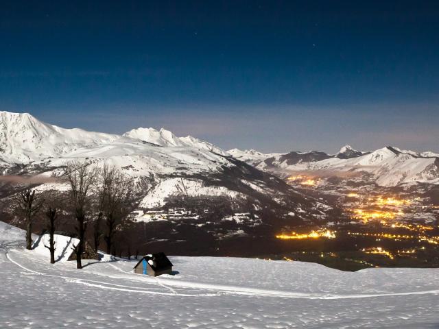 Paysages de fin de journée à Hautacam