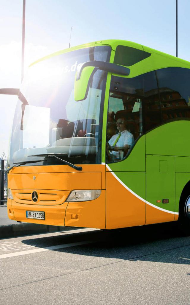 Bus Flixbus destination Lourdes