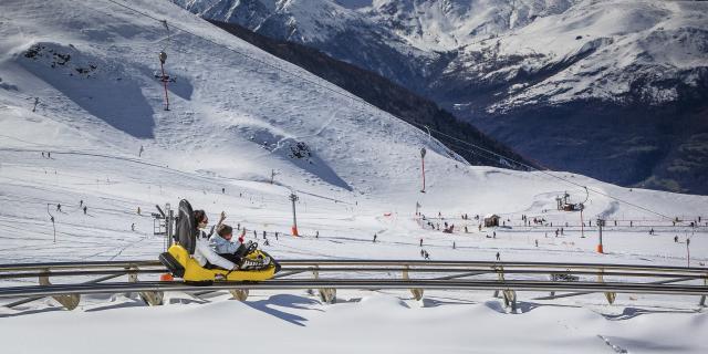 Mountain Luge en hiver à Hautacam