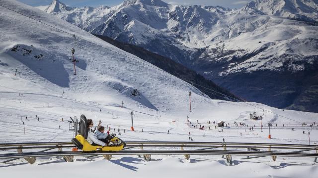 Mountain Luge en hiver à Hautacam