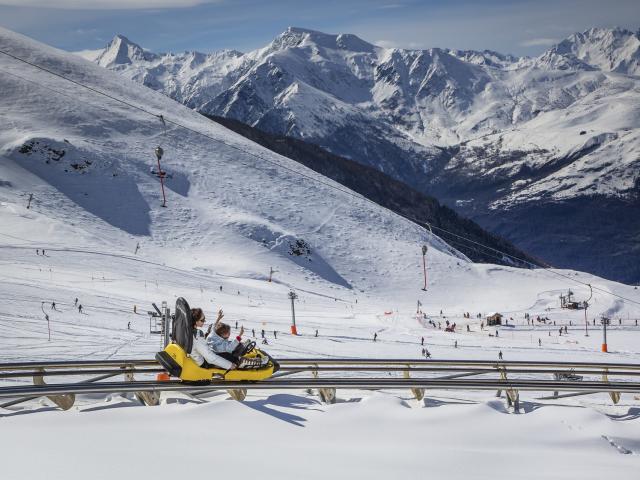 Mountain Luge en hiver à Hautacam