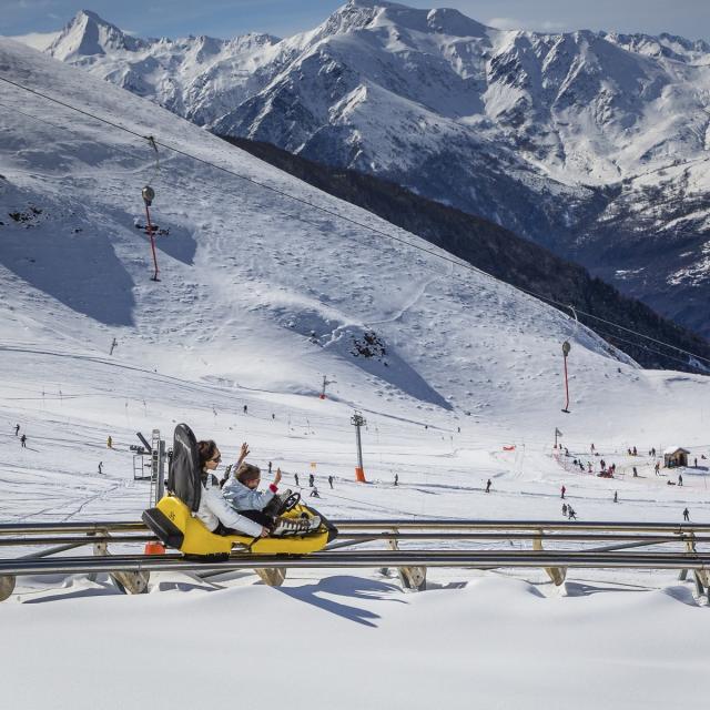 Mountain Luge en hiver à Hautacam