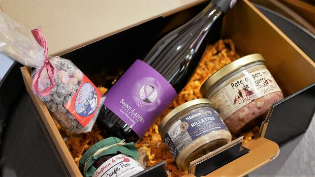 Panier produits locaux de la boutique Terroirs Pyrénéens à Lourdes